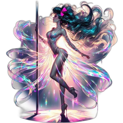 dress, staff, fantasy art, concept art transparent PNG cut-out