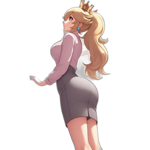 dress, crown, staff, jacket transparent PNG cut-out