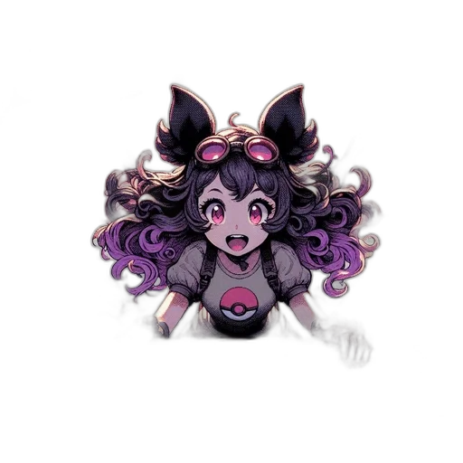 creature, mask, staff, hair transparent PNG cut-out