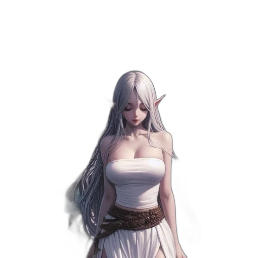 dress, dragon, staff, sword transparent PNG cut-out