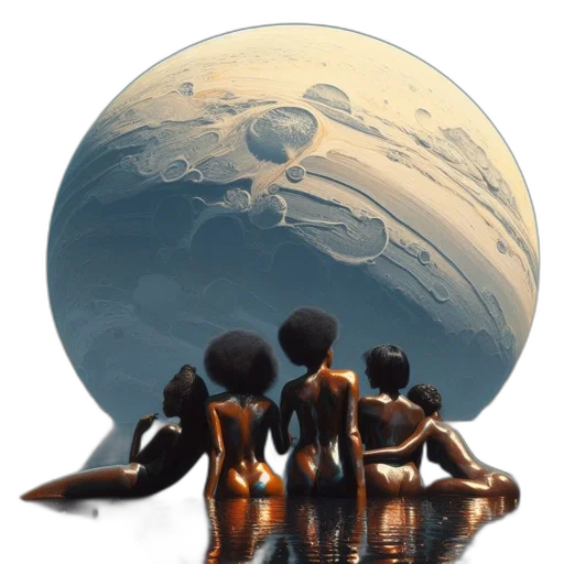 concept art, fantasy art, comic book art, outer space transparent PNG cut-out
