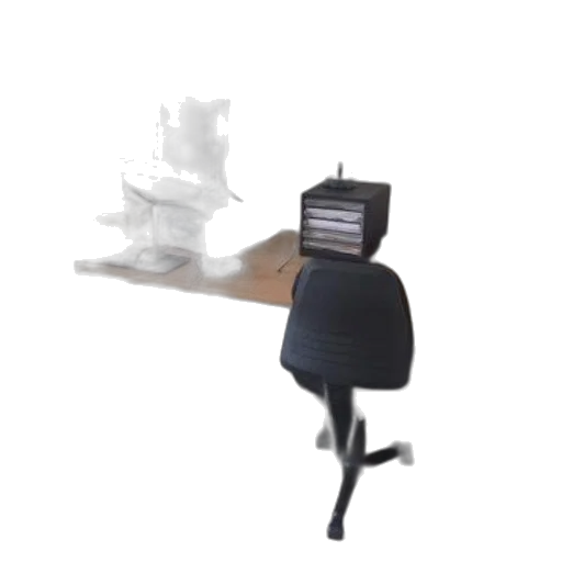 furniture, staff, robot, 3d render transparent PNG cut-out