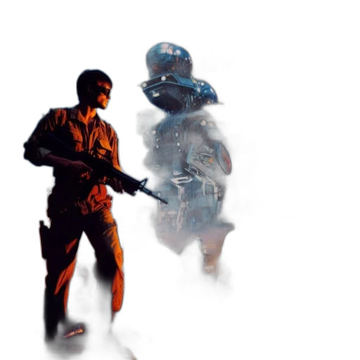 weapon, robot, creature, mask transparent PNG cut-out