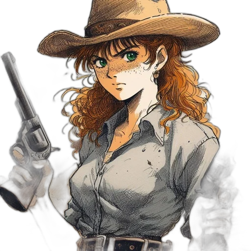 weapon, hat, staff, comic book art transparent PNG cut-out