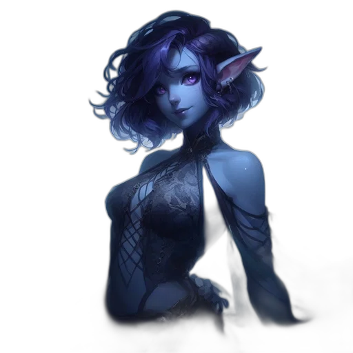 dress, staff, creature, mask transparent PNG cut-out