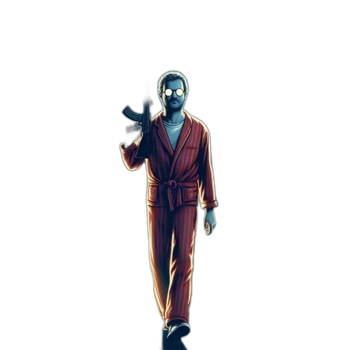 mask, robot, staff, jacket transparent PNG cut-out