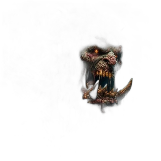 dragon, creature, staff, weapon transparent PNG cut-out