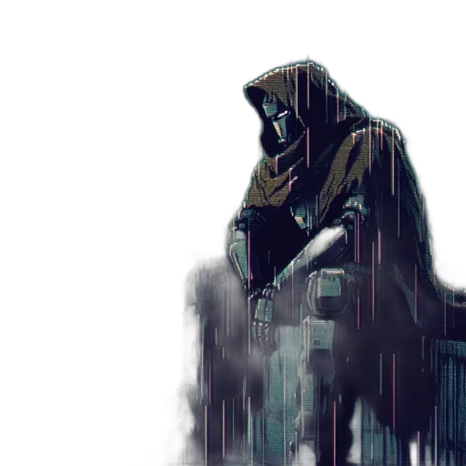 creature, jacket, robot, mask transparent PNG cut-out