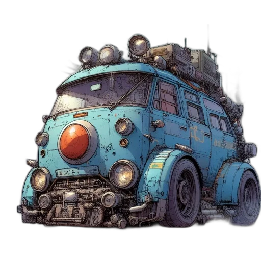 car, robot, weapon, animal transparent PNG cut-out