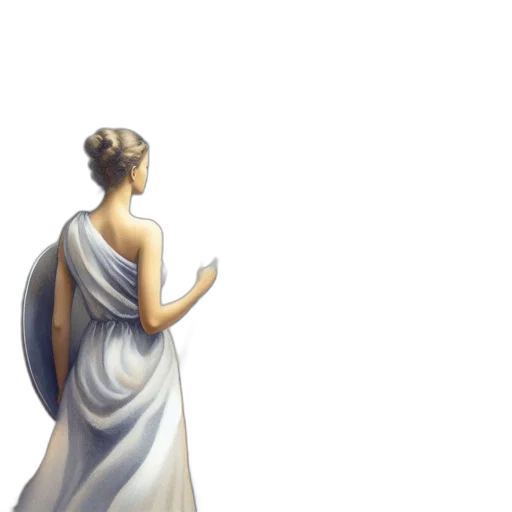 dress, jewelry, crown, staff transparent PNG cut-out