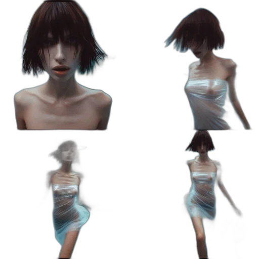 dress, creature, robot, face transparent PNG cut-out