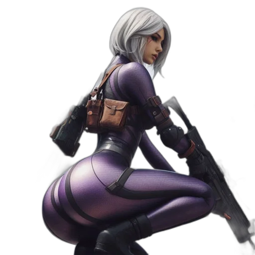 weapon, jacket, concept art, cyberpunk transparent PNG cut-out