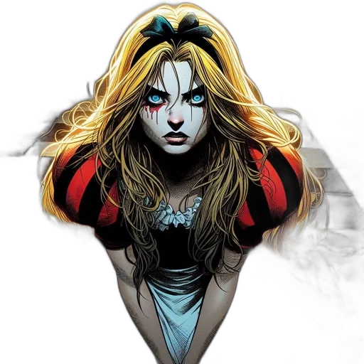 comic book art, concept art, fantasy art, photorealistic transparent PNG cut-out