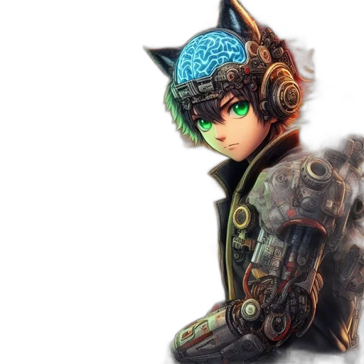 weapon, sword, robot, staff transparent PNG cut-out