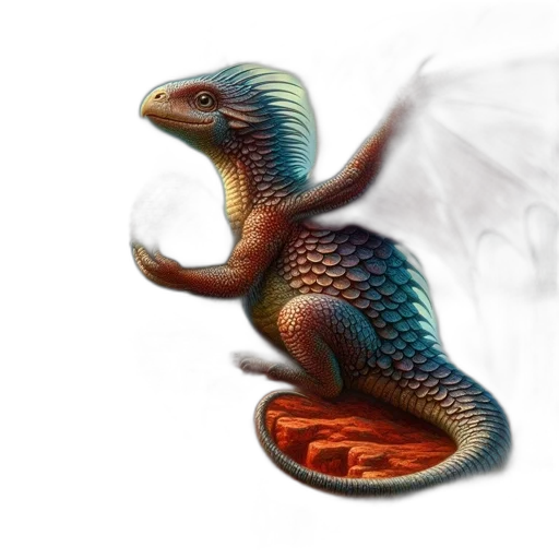 dragon, creature, animal, photorealistic transparent PNG cut-out
