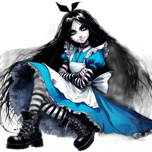 creature, dress, staff, fantasy art transparent PNG cut-out