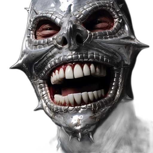 mask, face, creature, robot transparent PNG cut-out