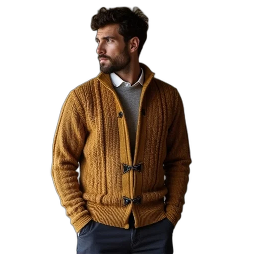 jacket, earth tones, wool, cash transparent PNG cut-out