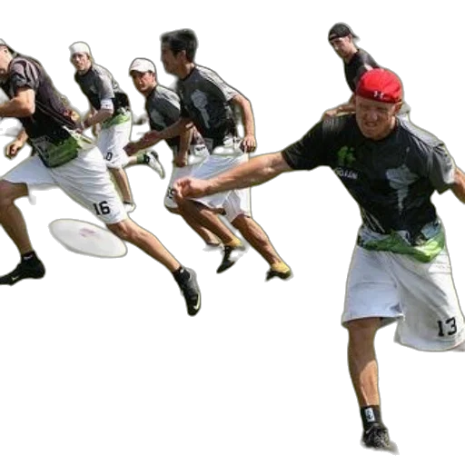 staff, group, men, playing transparent PNG cut-out