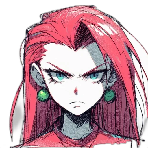 face, hair, staff, creature transparent PNG cut-out