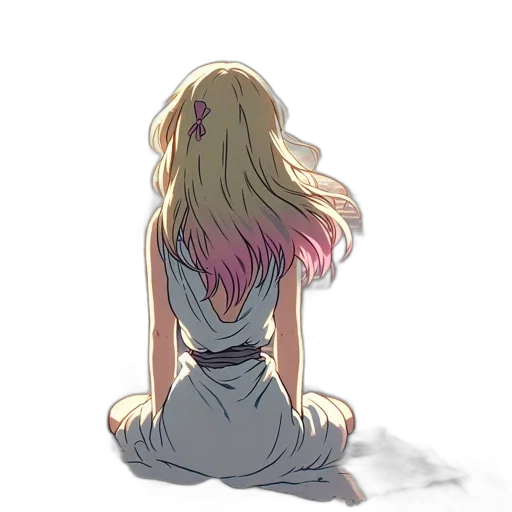 dress, hair, creature, mask transparent PNG cut-out
