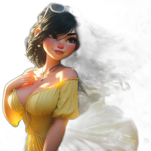 dress, fantasy art, concept art, photorealistic transparent PNG cut-out