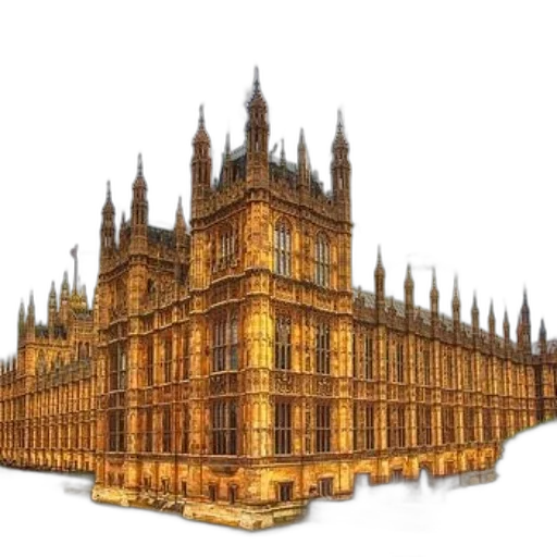 building, crown, concept art, 3d render transparent PNG cut-out