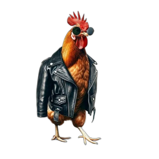jacket, animal, concept art, photorealistic transparent PNG cut-out