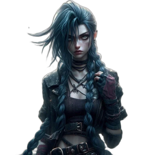 jacket, staff, cyberpunk, concept art transparent PNG cut-out