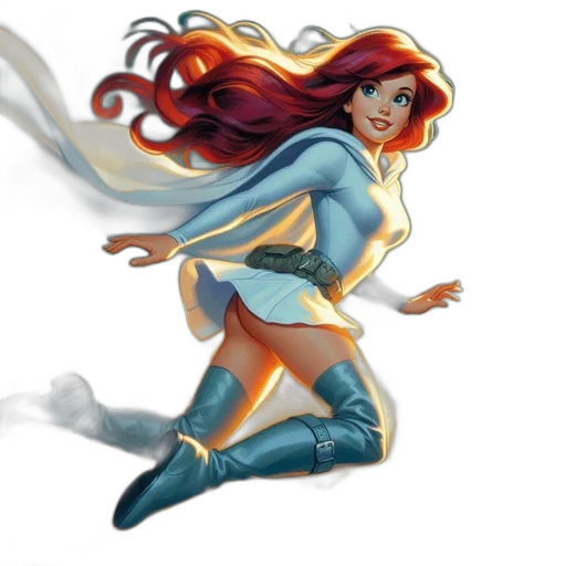 comic book art, concept art, fantasy art, 3d render transparent PNG cut-out