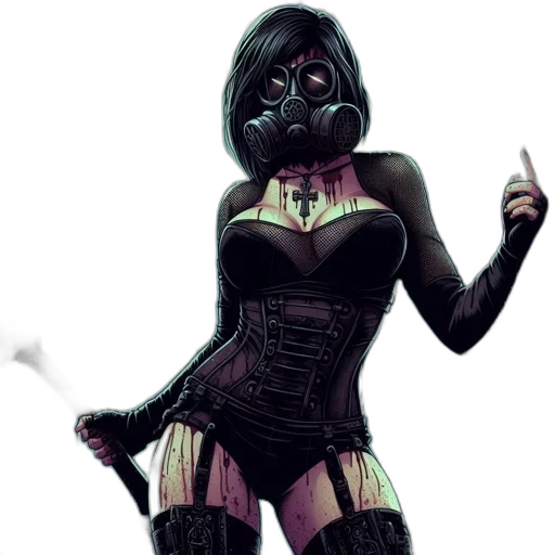 mask, dress, staff, face transparent PNG cut-out