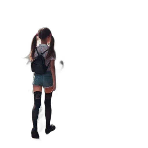 dress, jacket, hair, creature transparent PNG cut-out