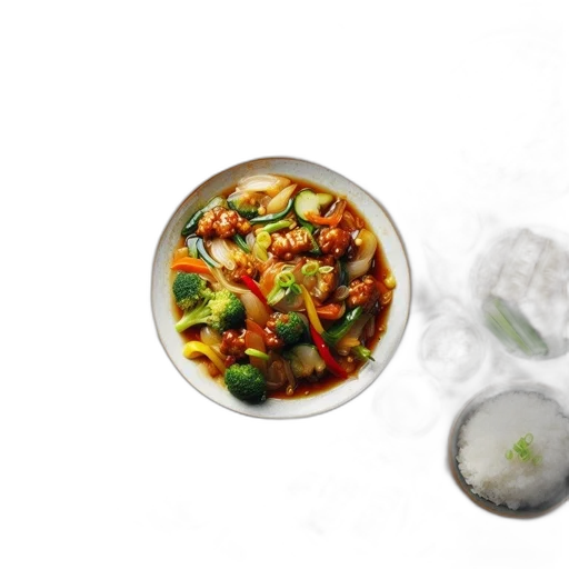 food, photorealistic, 3d render, variety transparent PNG cut-out