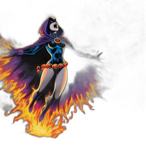 comic book art, concept art, fantasy art, fire transparent PNG cut-out