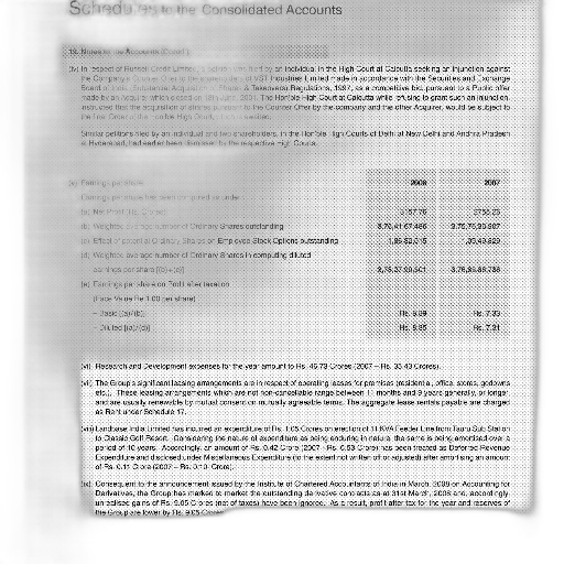 document, titled, schedules, consolidated transparent PNG cut-out