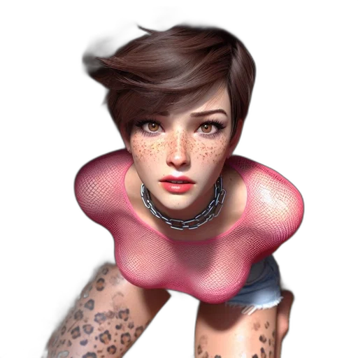face, jewelry, dress, photorealistic transparent PNG cut-out