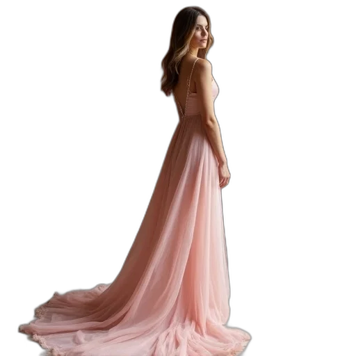 dress, photorealistic, concept art, 3d render transparent PNG cut-out