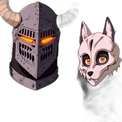 mask, robot, concept art, fantasy art transparent PNG cut-out