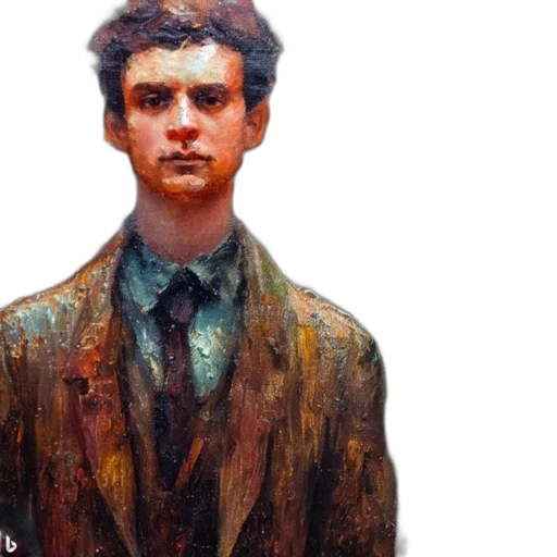 jacket, oil painting, watercolor, photorealistic transparent PNG cut-out
