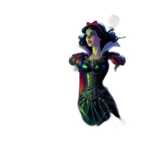 dress, staff, crown, creature transparent PNG cut-out