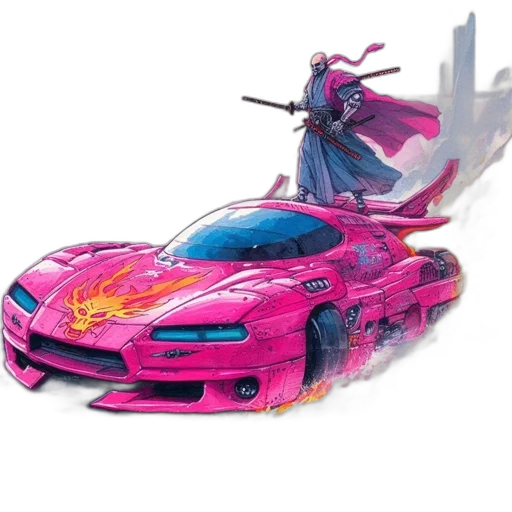 car, weapon, dragon, animal transparent PNG cut-out