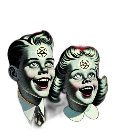 face, mask, comic book art, cartoon transparent PNG cut-out