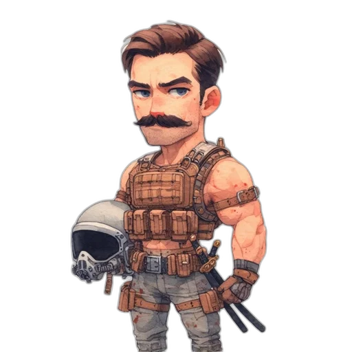 staff, pixel art, concept art, comic book art transparent PNG cut-out