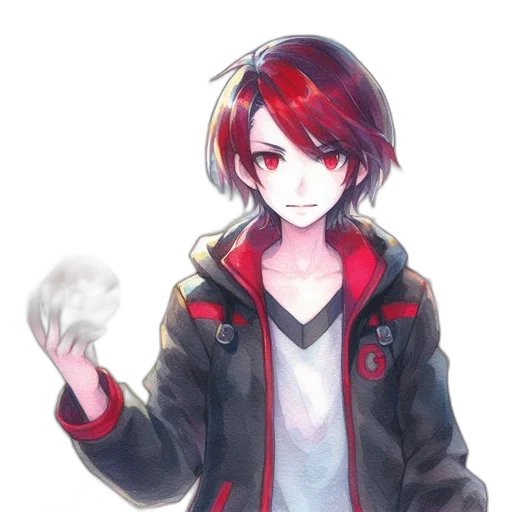 jacket, staff, weapon, mask transparent PNG cut-out