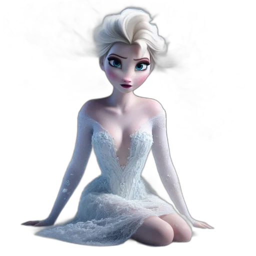 dress, concept art, 3d render, fantasy art transparent PNG cut-out