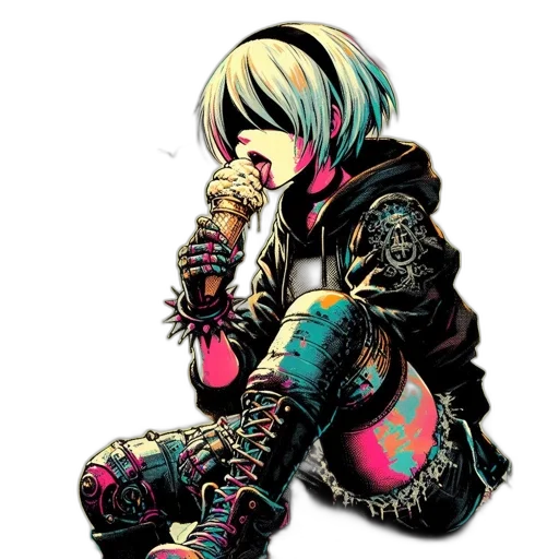 jacket, weapon, sword, mask transparent PNG cut-out