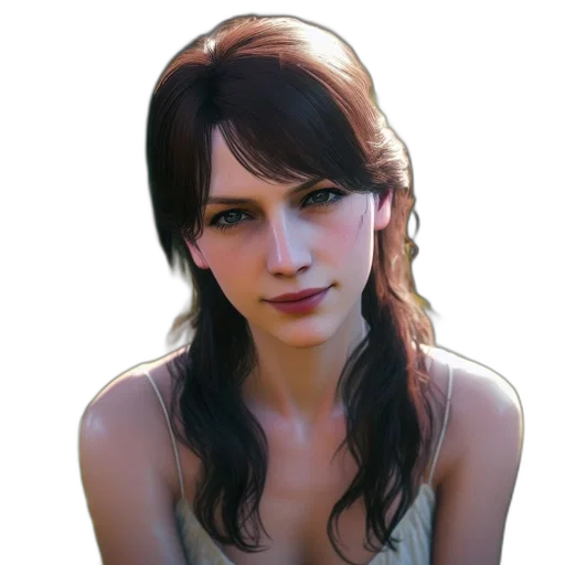 face, staff, jewelry, dress transparent PNG cut-out