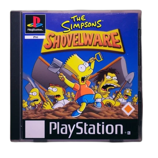 simpsons, shovelware, psn, cover transparent PNG cut-out