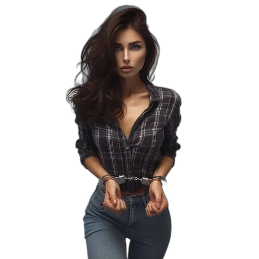 jacket, dress, jewelry, hair transparent PNG cut-out