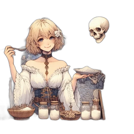 food, weapon, dress, staff transparent PNG cut-out